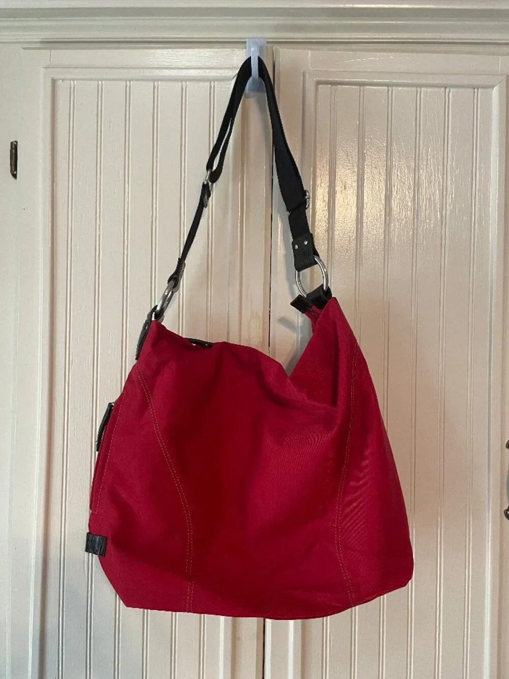 Ellington Mia Nylon Twill Hobo, Red, NWOT